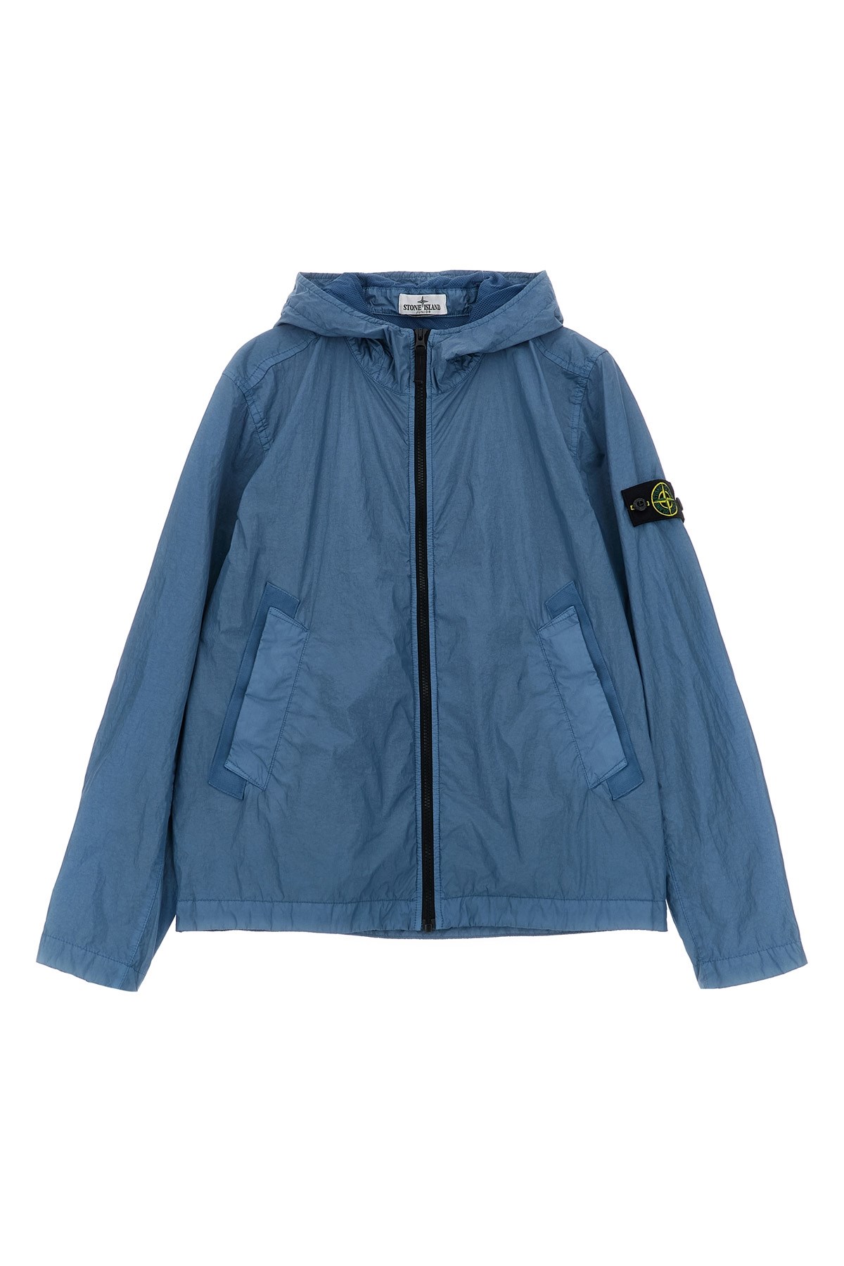 Crinkled Effect Nylon Jacket
