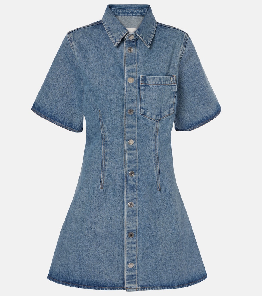 Ami Paris Ami De Caur denim shirt dress