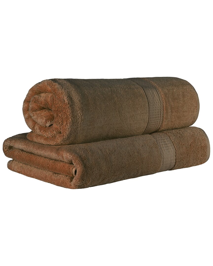 Egyptian Cotton Highly Absorbent 2Pc Ultra-Plush Solid Bath Sheet Set