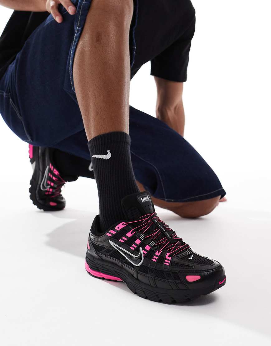 Nike P-6000 sneakers in black and pink