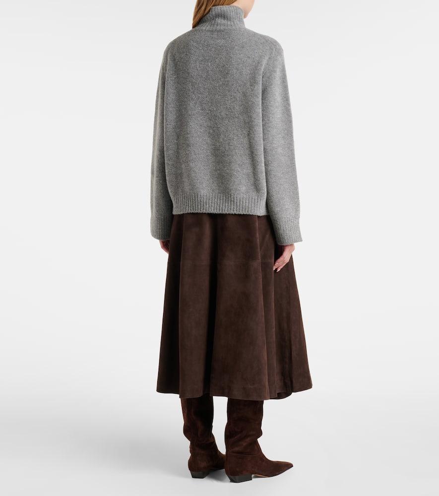 Wool and cashmere-blend turtleneck sweater