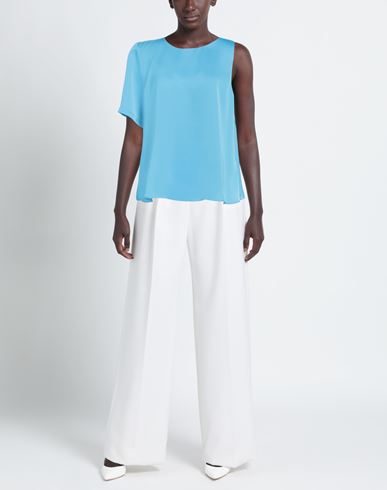 Woman Top Azure Size L Polyester