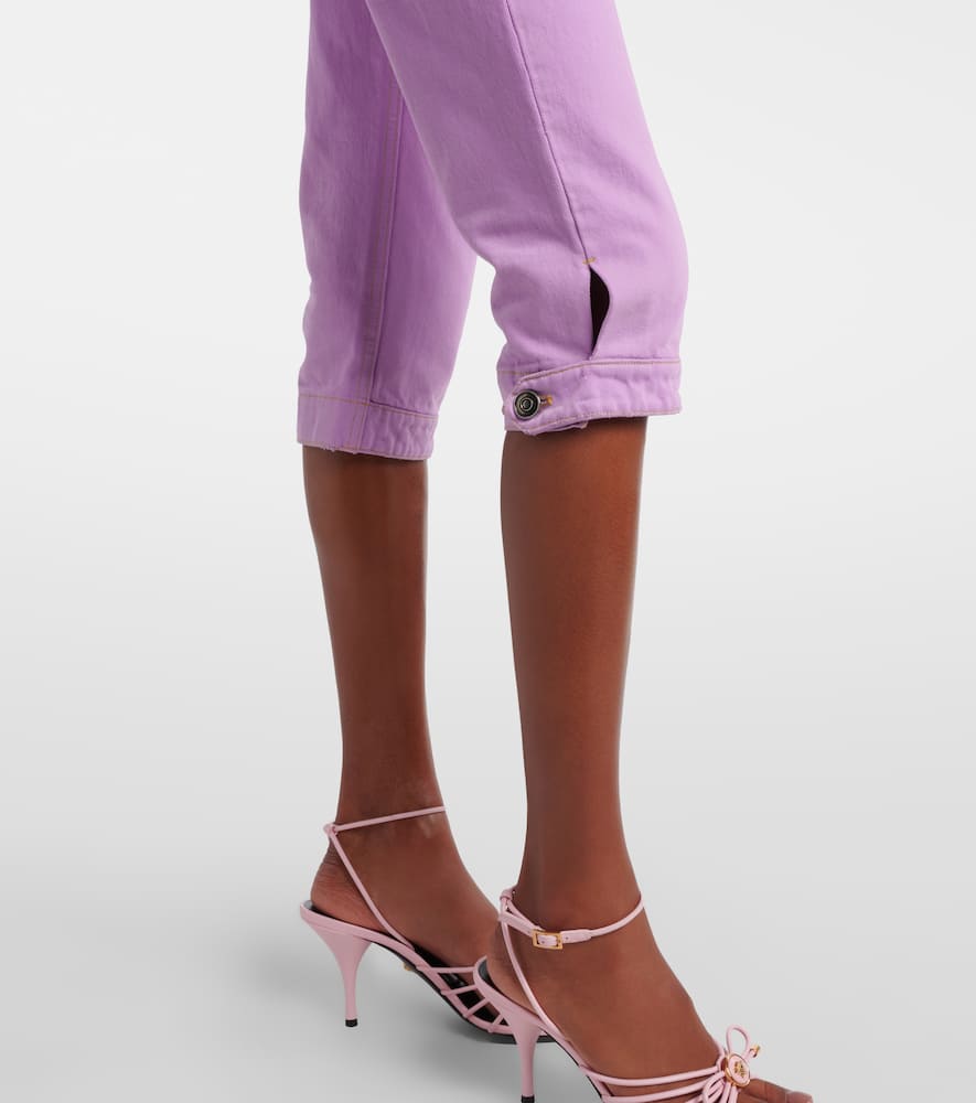 High-rise capri jeans