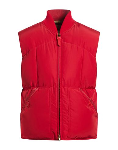 Man Vest Red Size 40 Polyester