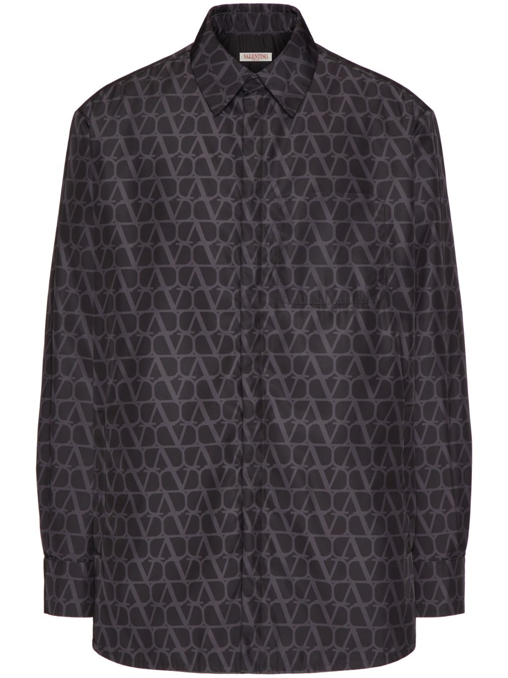 Toile Iconographe print shirt jacket - Black