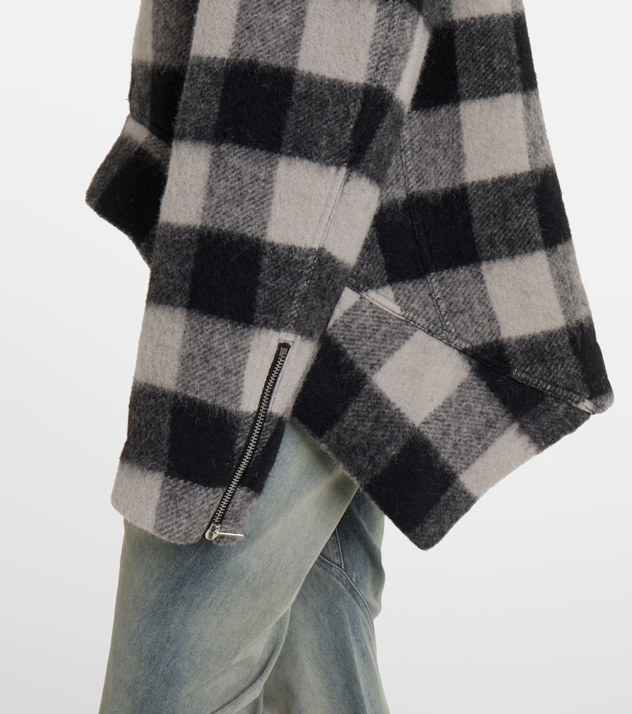 Exploder checked virgin wool jacket