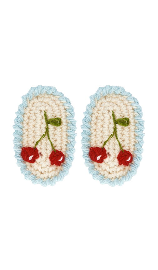 Wild Wawa Crochet Clip Set in Baby Blue