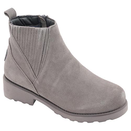 ® Anja Suede Ankle Boot with Bear Coat