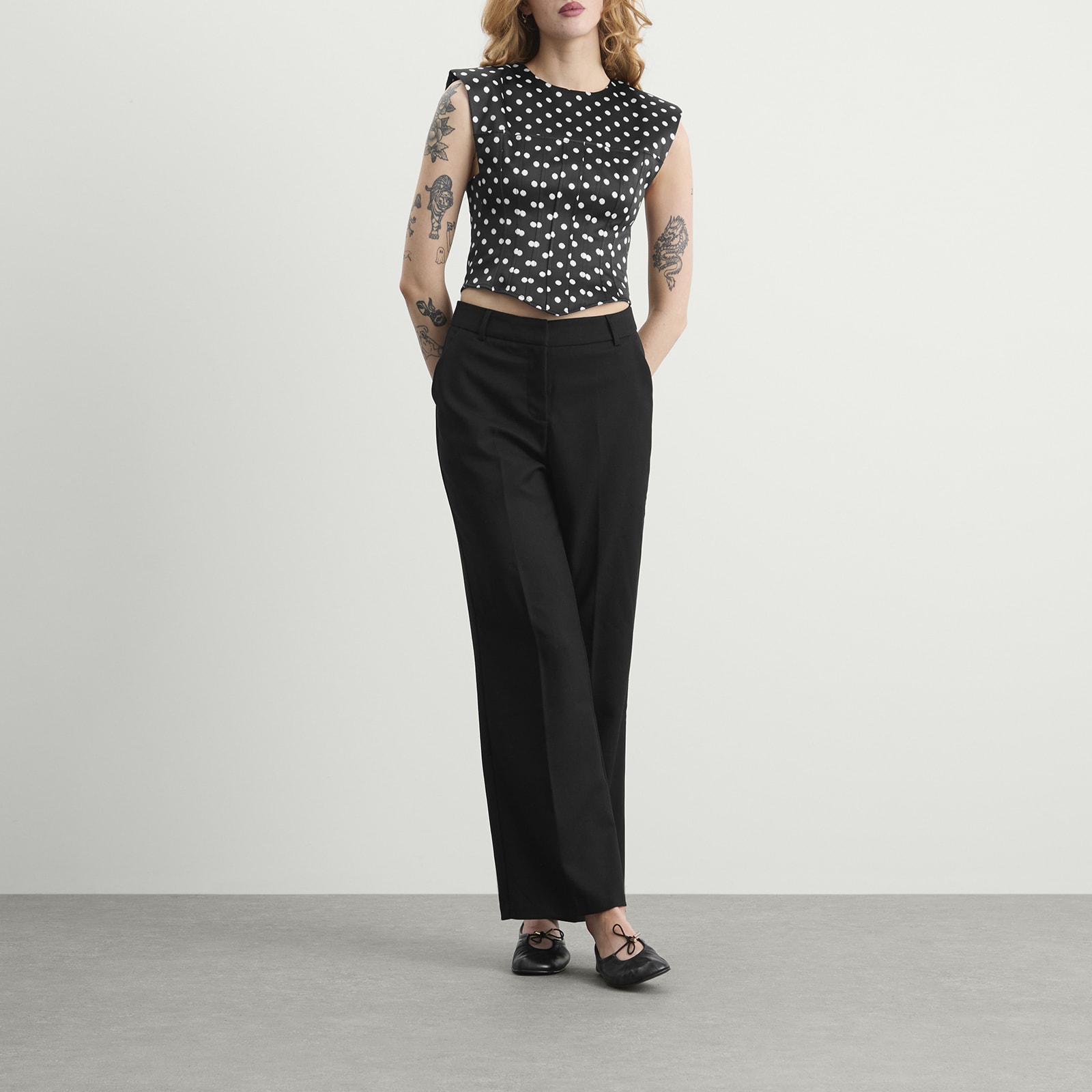 Women's Corset Top in Black