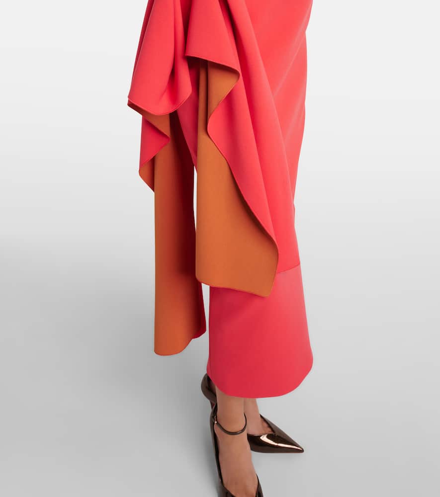 Calatrava crêpe midi dress
