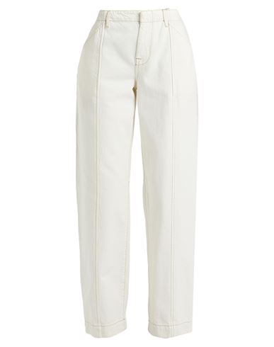 Woman Pants Ivory Size 24 Cotton