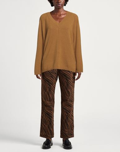 Alpha Studio Woman Sweater Mustard Size 6 Alpaca wool, Polyamide, Cotton, Modal, Elastane