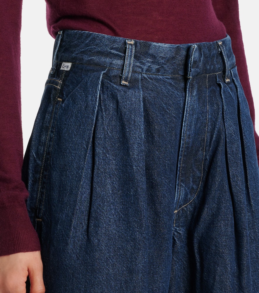 Petra high-rise wide-leg jeans