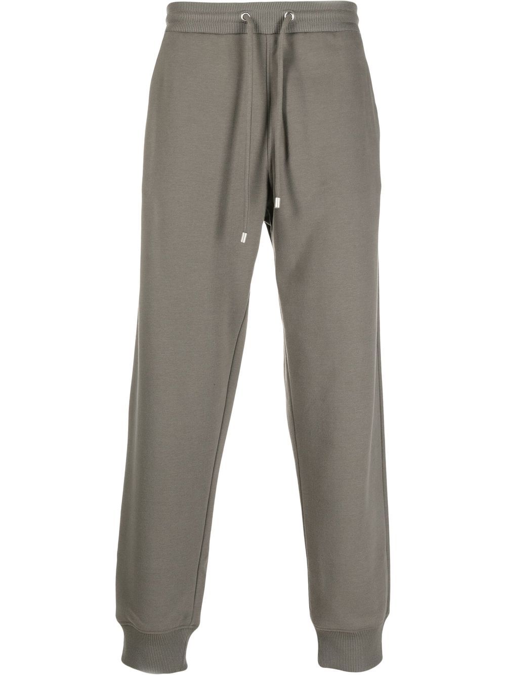 Drawstring wool track pants - Green