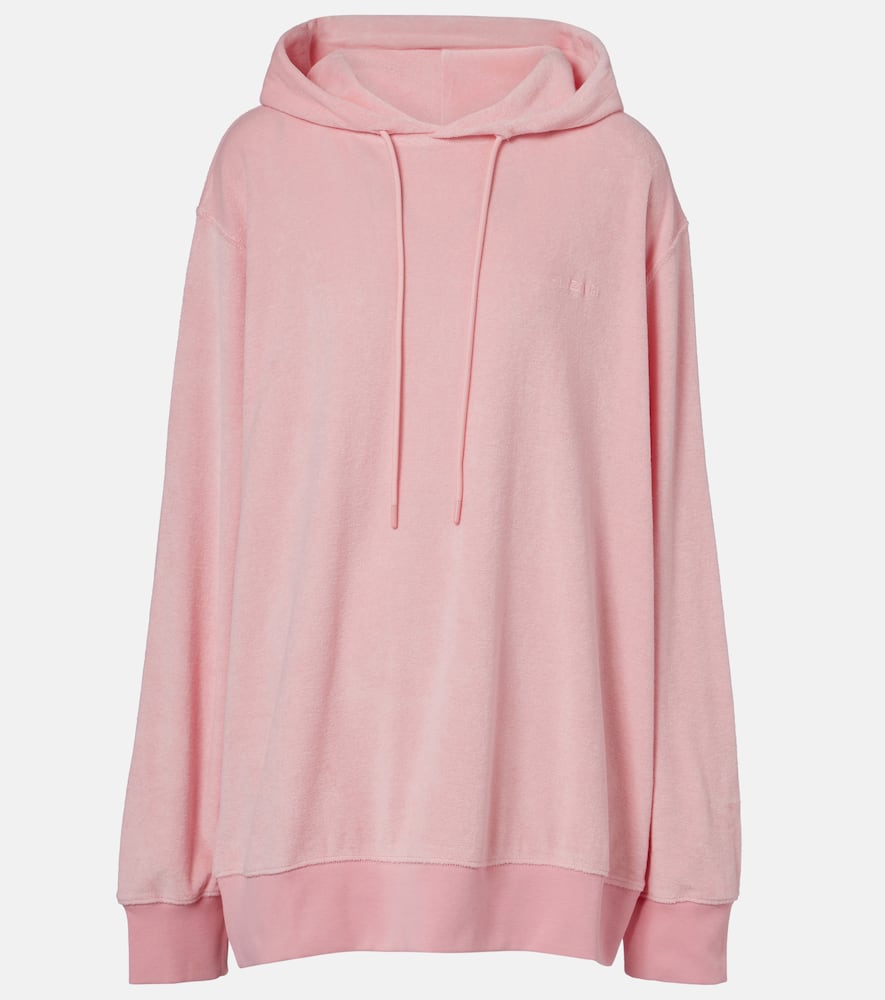 Logo cotton terry hoodie