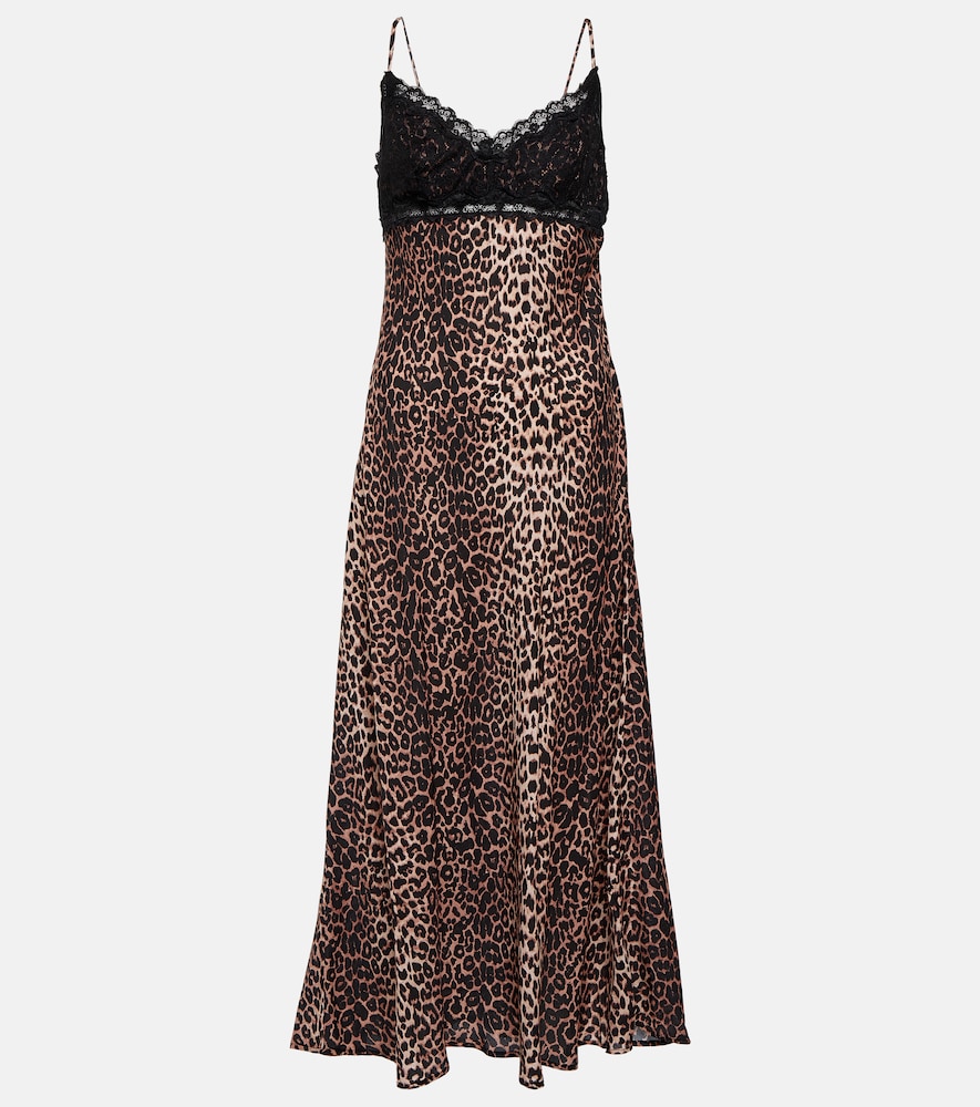 Rixo Attiya printed slip dress