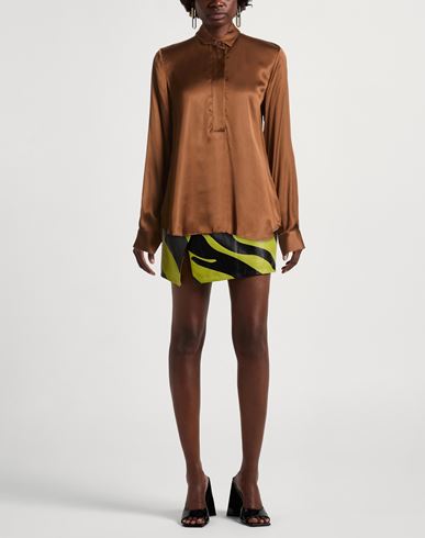 Woman Top Brown Size 8 Viscose