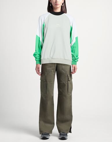 Woman Sweatshirt Light grey Size M Polyamide, Elastane