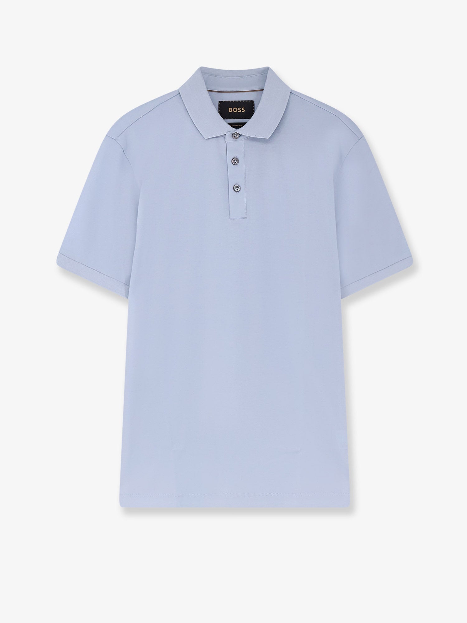 Cotton Polo Shirt — Blue