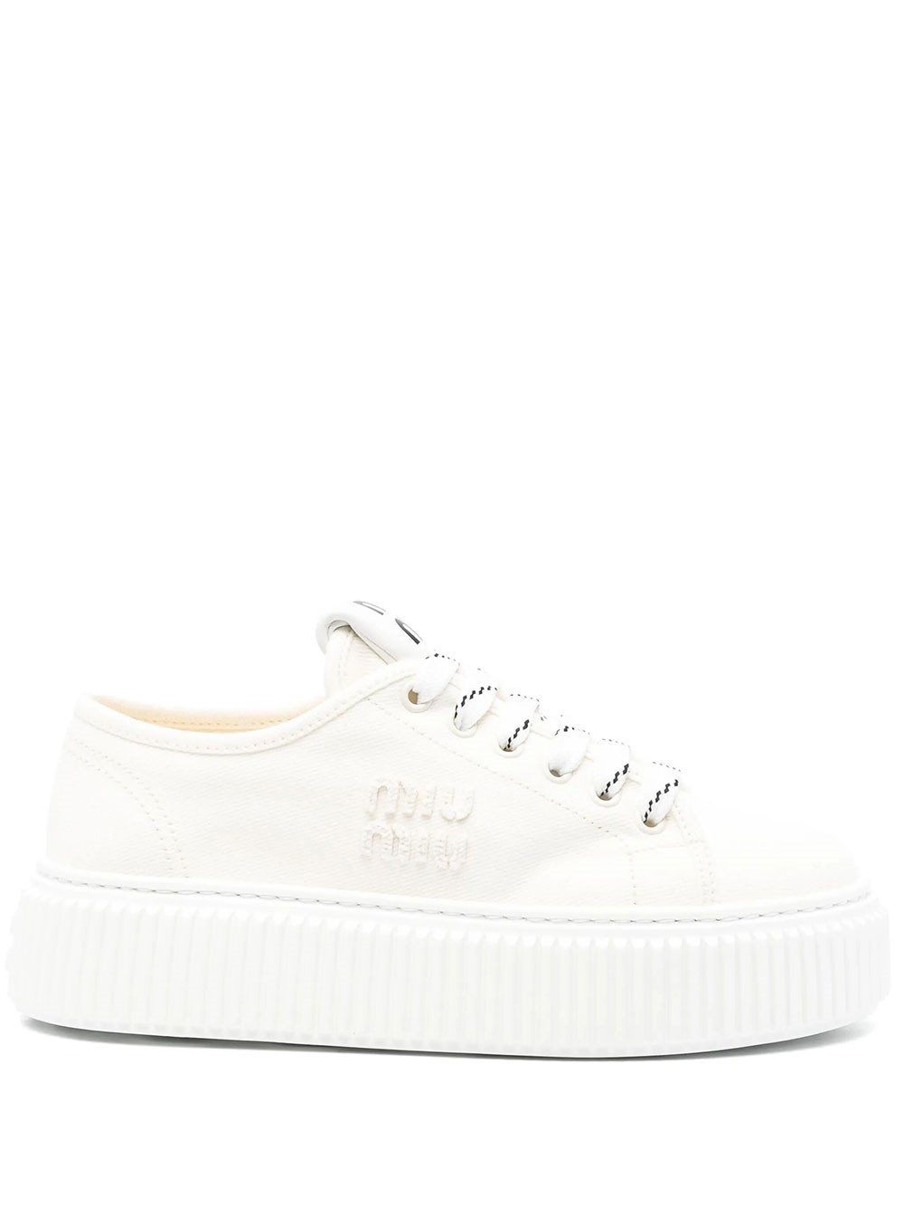 Denim Sneakers With Logo