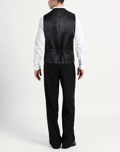 Man Tailored Vest Navy Size 42 Virgin Wool