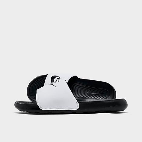 Men's Victori One Slide Sandals in Black/White