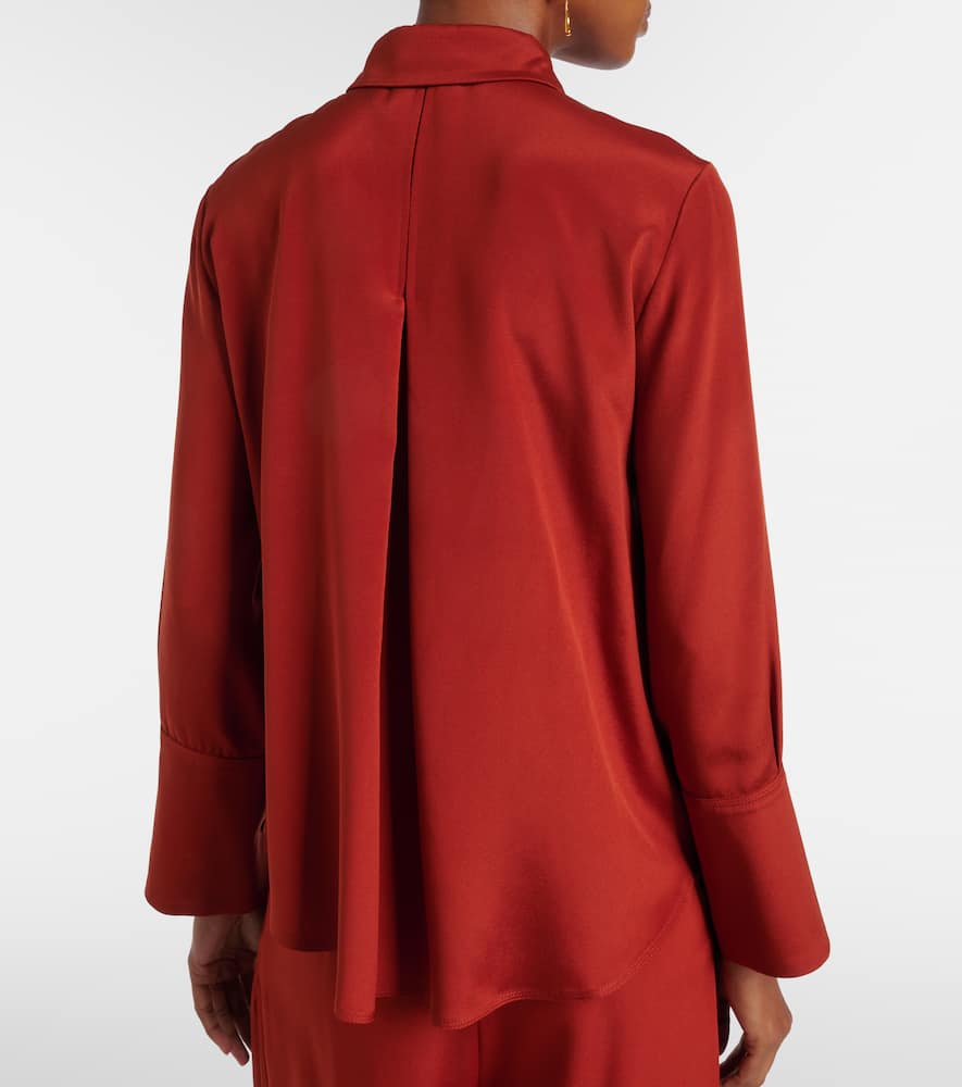 Mxpvoliera silk-blend satin shirt