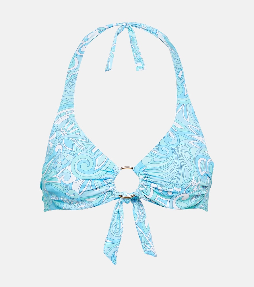 Brussels printed bikini top