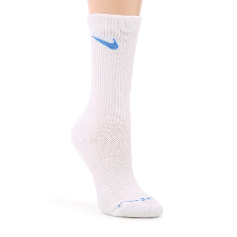 6 Pack Medium Everyday Elevated Cushion Crew Socks (White/Multi Swoosh)