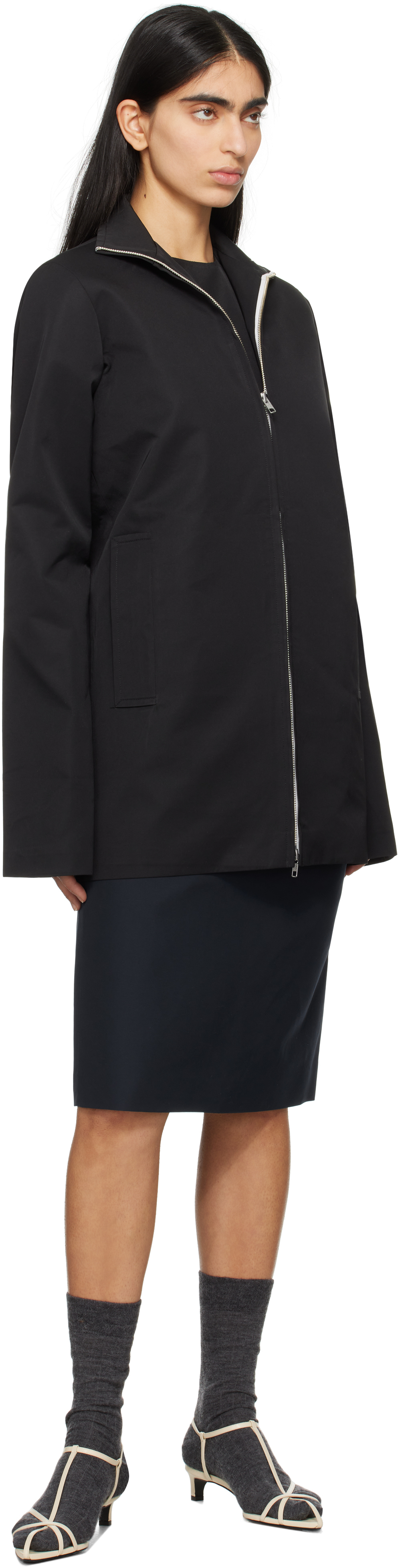 LII Black Shoulder Loop Top