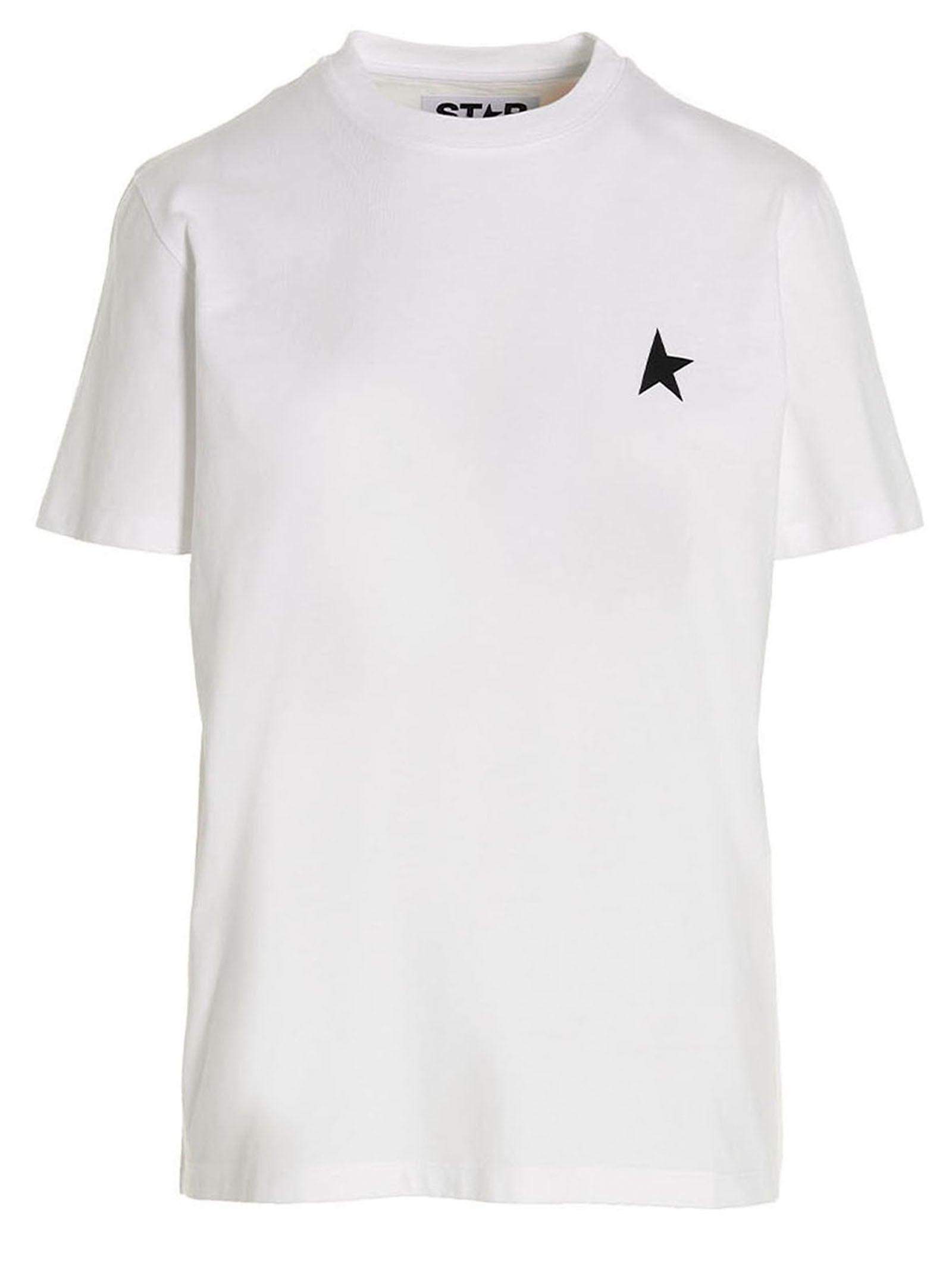 Star-Embroidered Cotton T-Shirt — White
