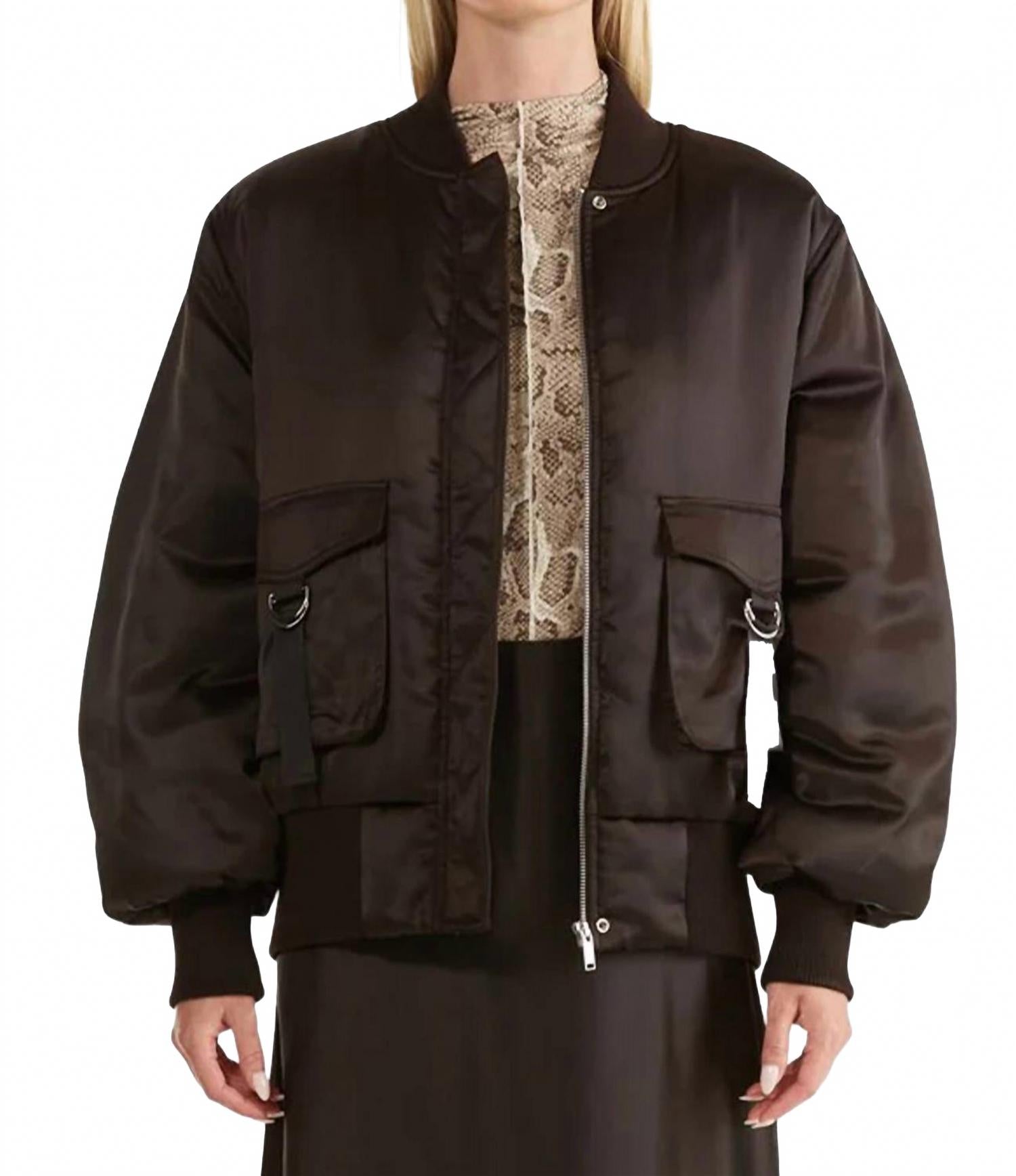 Isy Bomber Jacket In Mocha