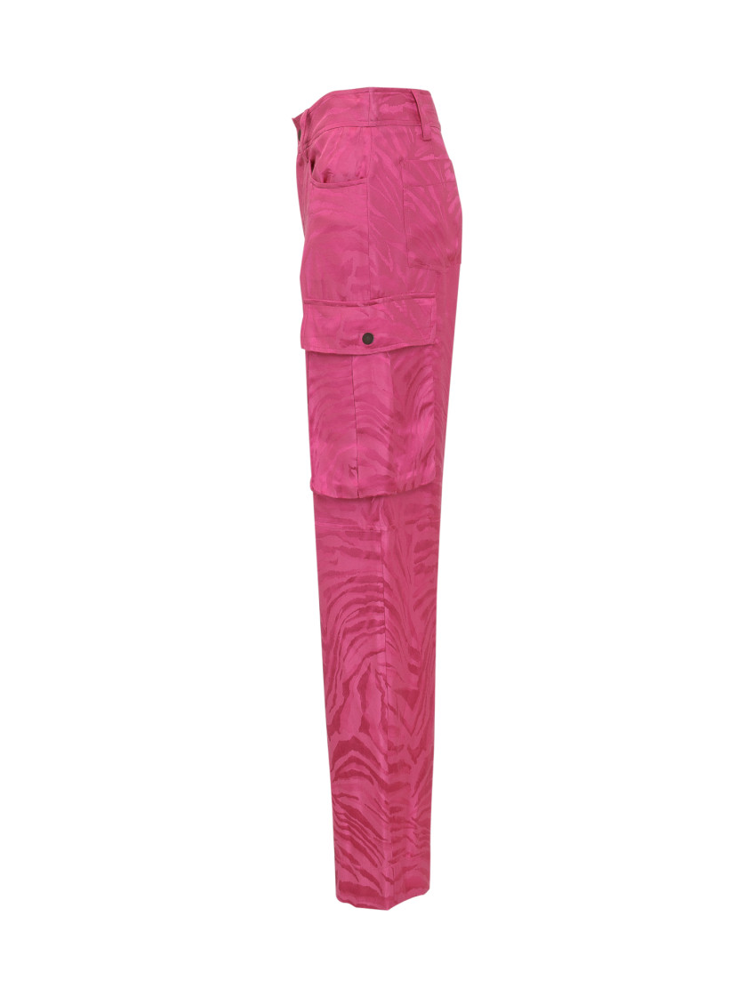Pink Straight Cargos Pants
