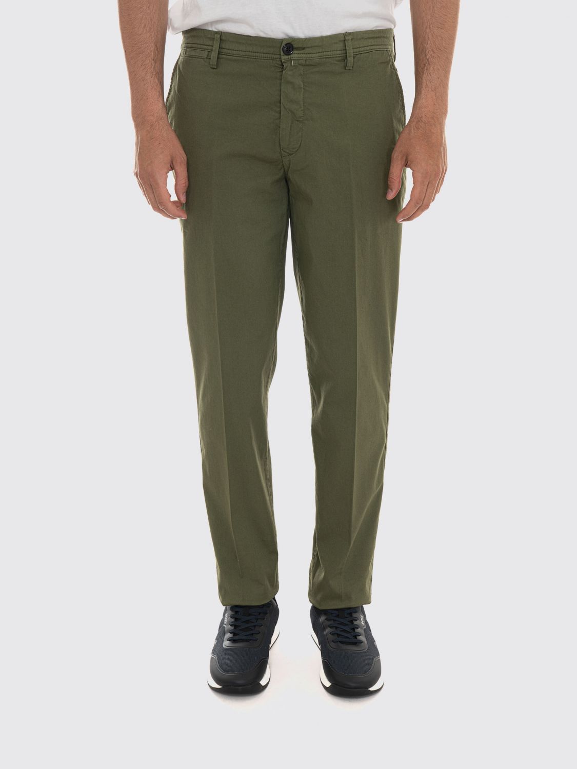 Pants Men color Green
