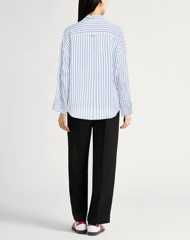 Woman Shirt Blue Size 4 Viscose, Silk