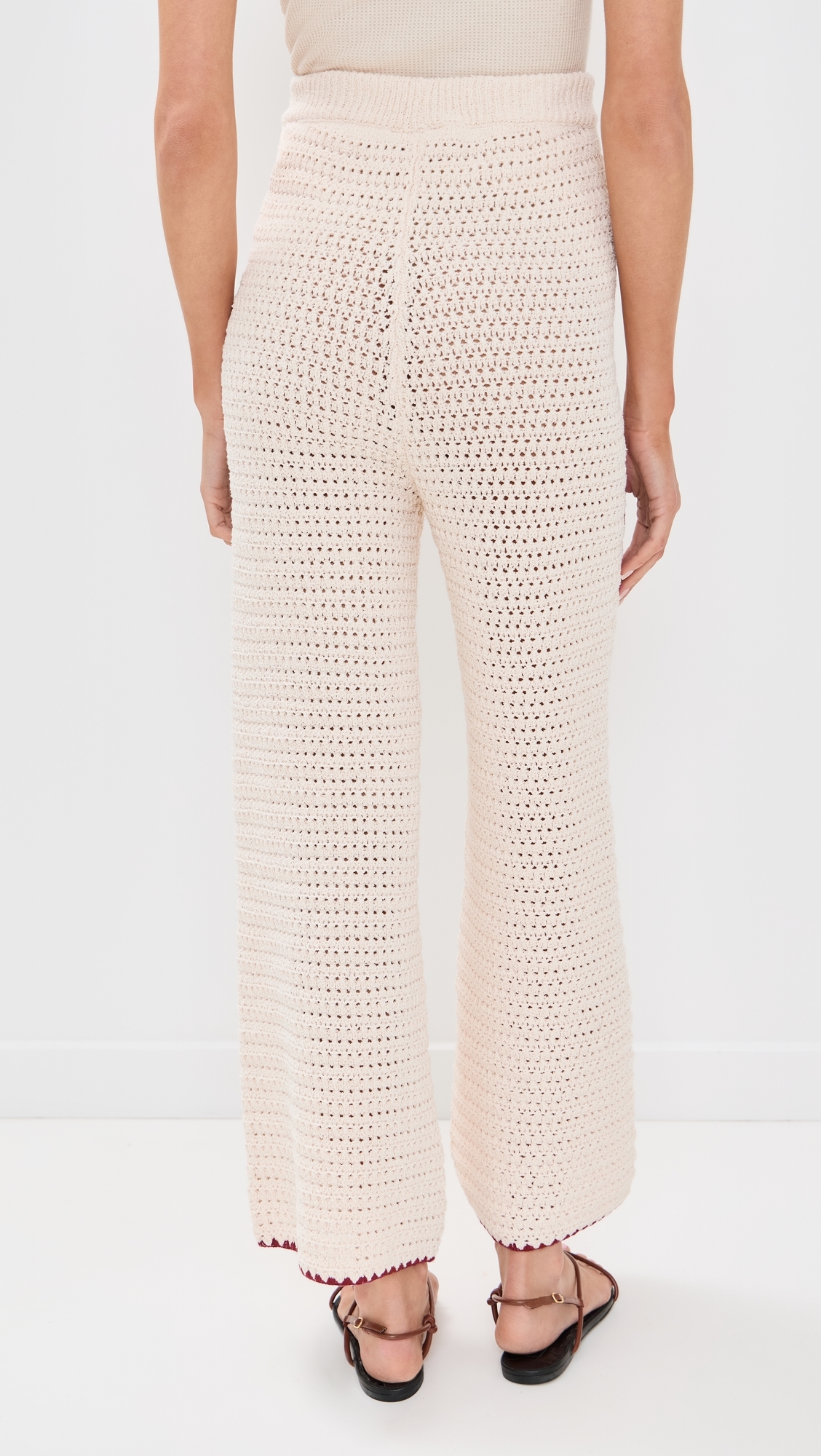 Stella Crochet Pants Cream
