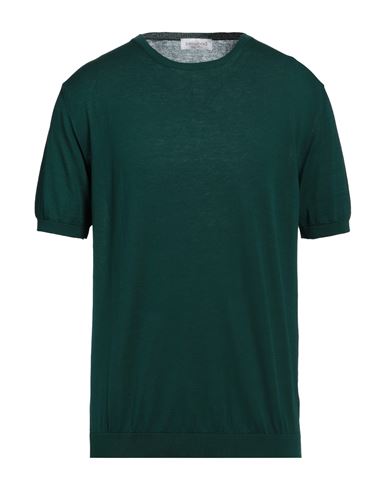 Man Sweater Green Size 36 Cotton