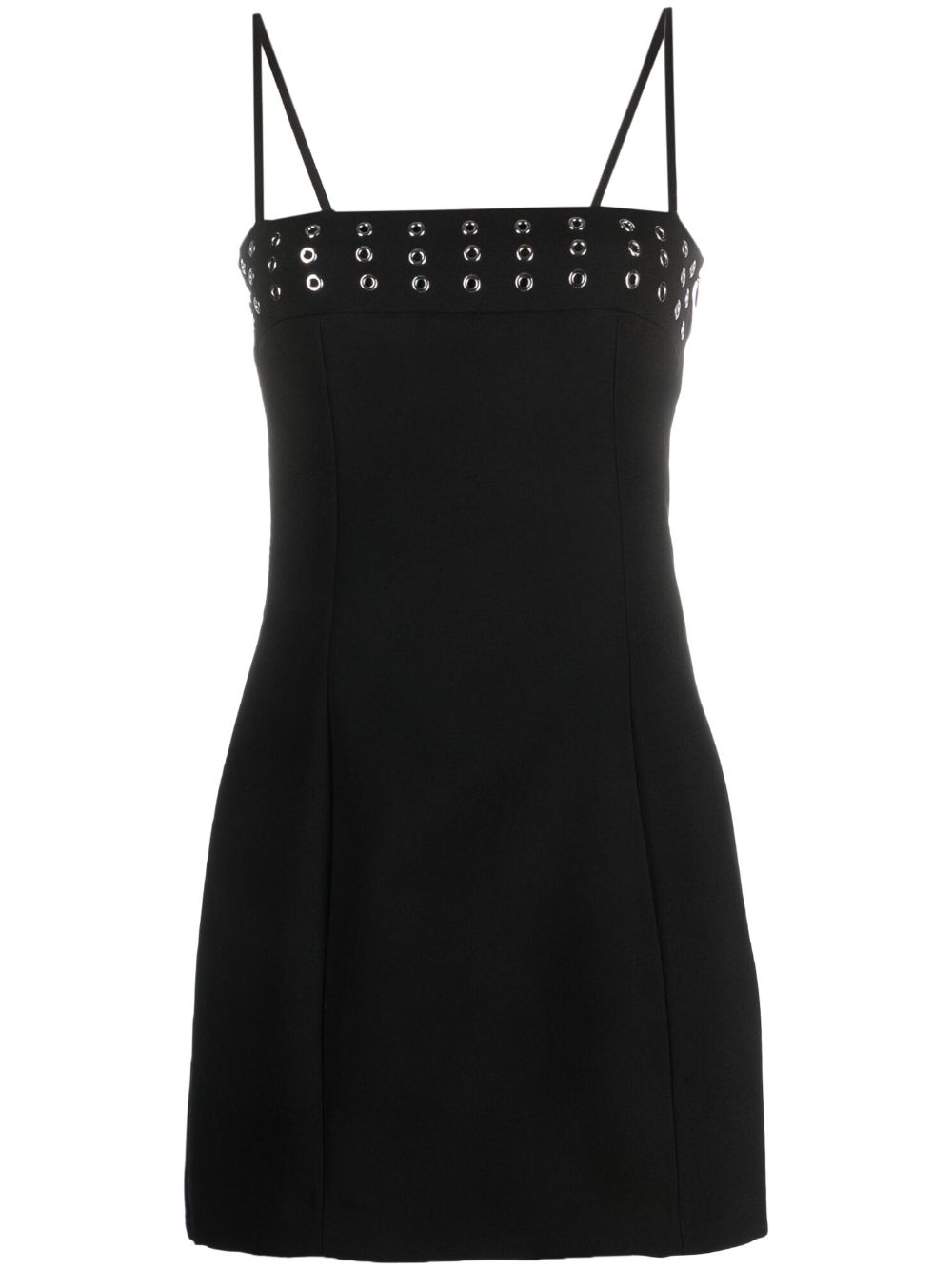 Eyelet-embellished minidress - Black