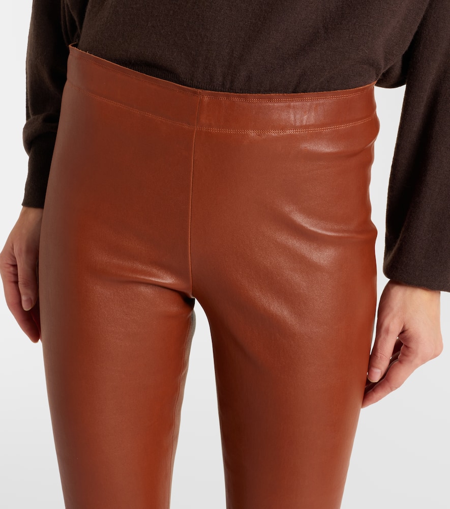 Carolyn leather slim pants