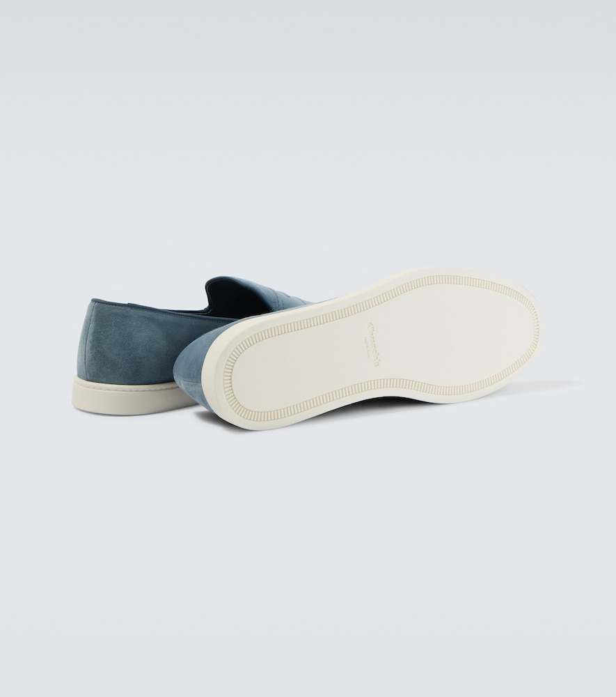 Pebbles suede penny loafers