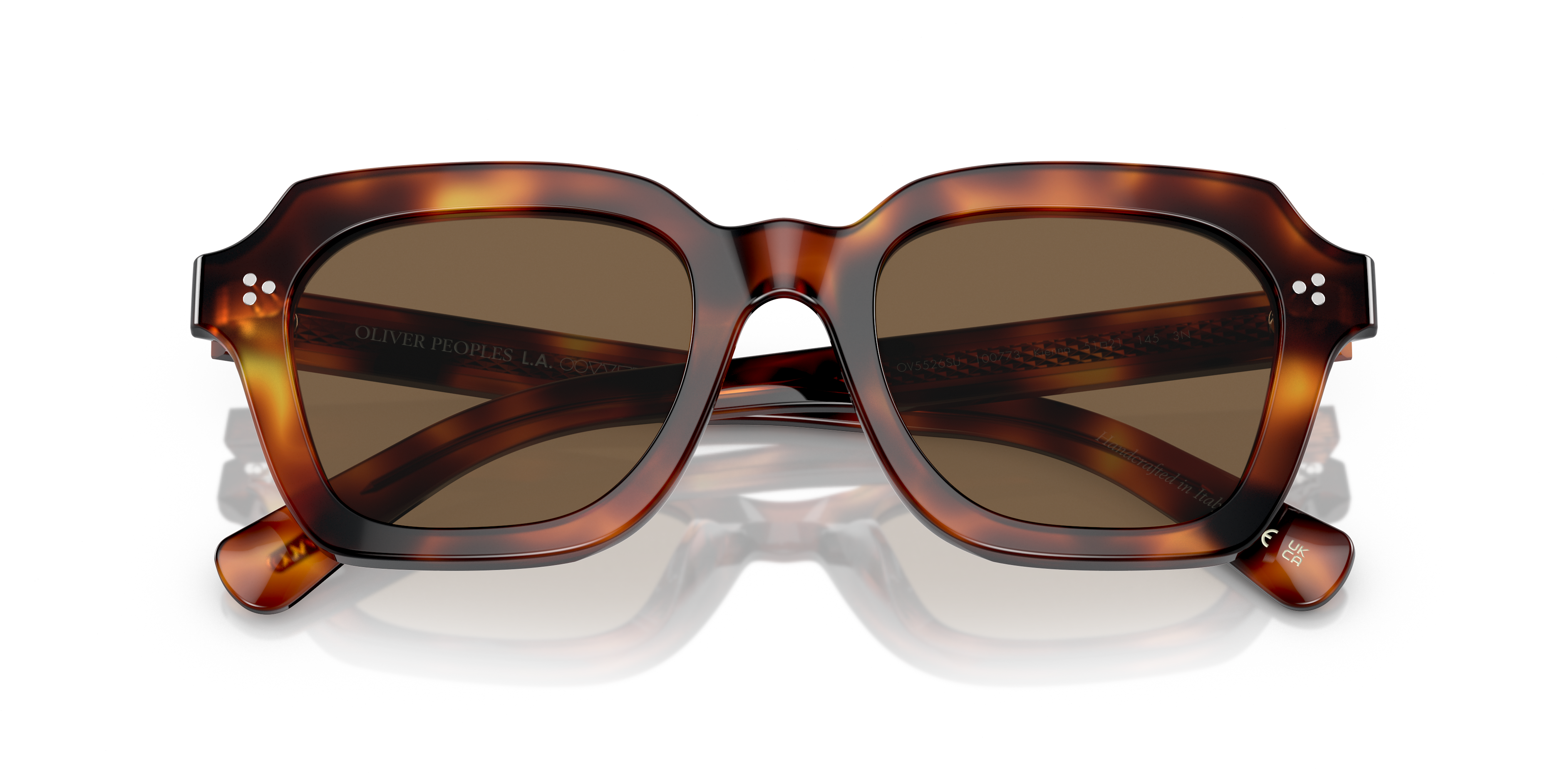 Oliver Peoples Vrouw Oliver Peoples OV5526SU KIENNA 100773 Zonnebrillen Acetaat Schildpad Bruin Kussen Normaa