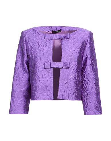 Woman Jacket Dark purple Size 12 Polyester, Nylon