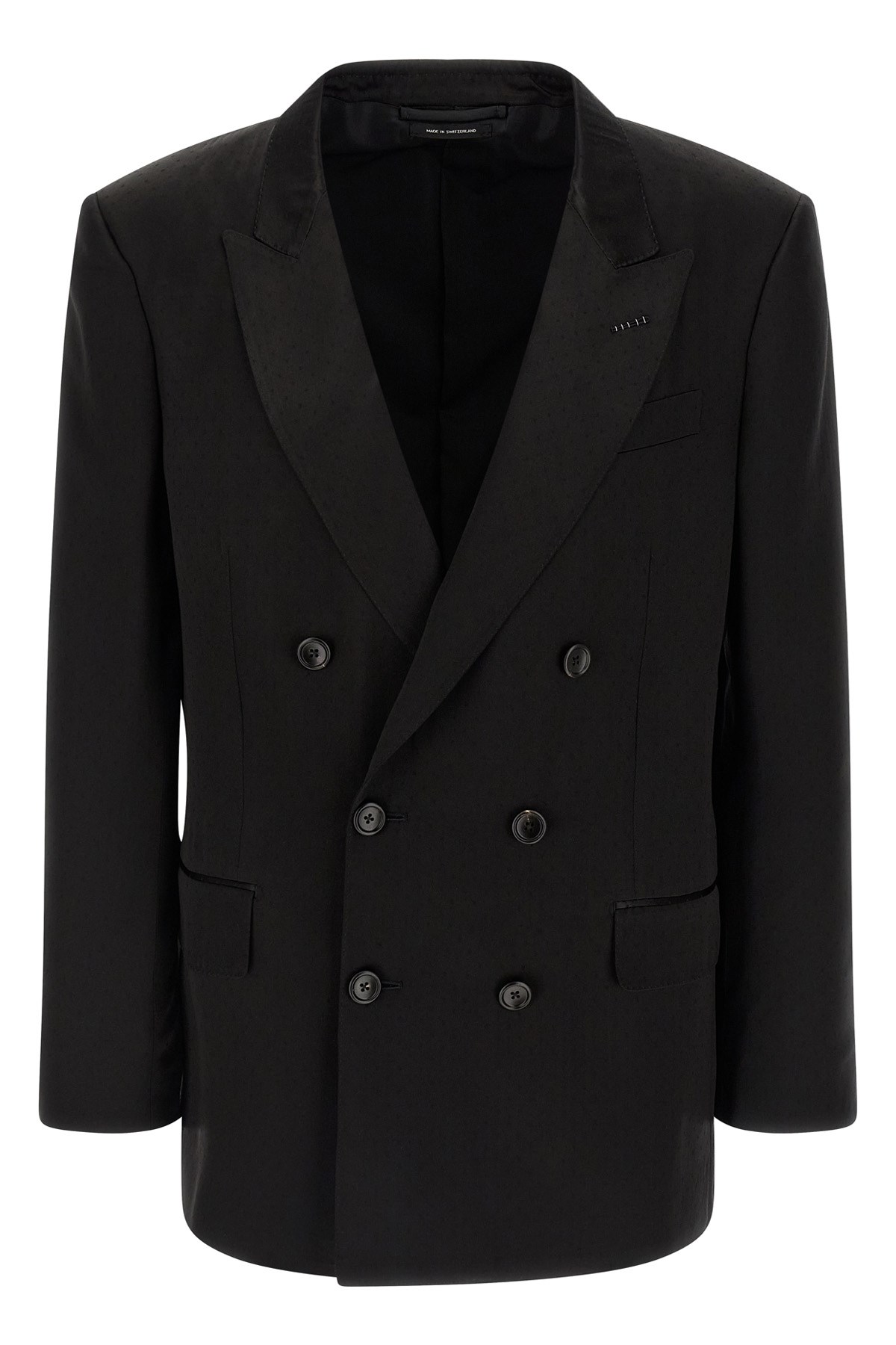 Tone-On-Tone Polka Dot Blazer