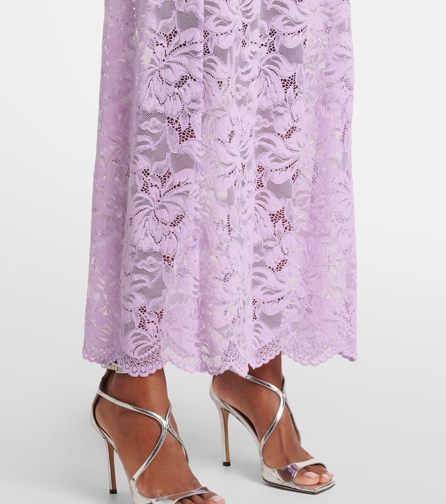 Lavender lace gown