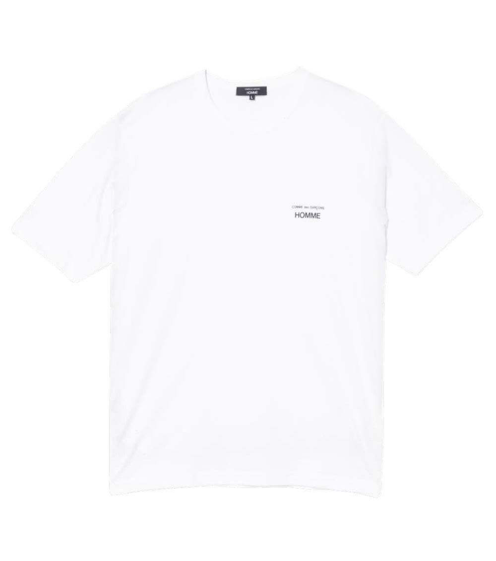 White Logo Crew Neck T-Shirt
