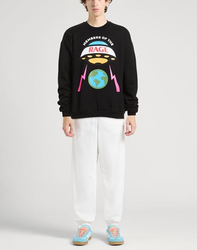 Man Sweatshirt Black Size S Cotton