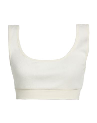 Woman Top Ivory Size XS Cotton, Modal