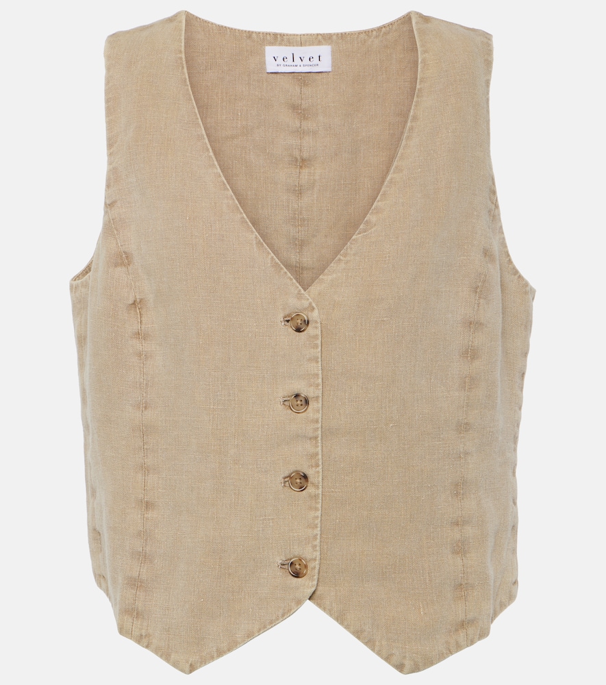 Mylie linen vest