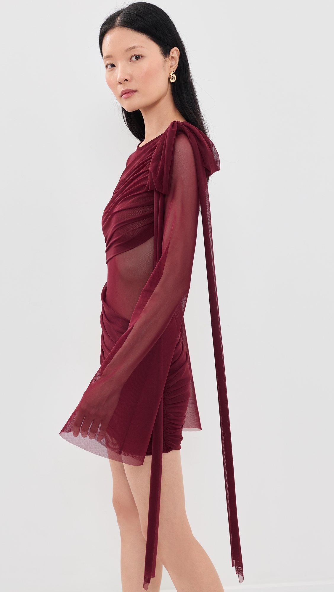 Marissa Mini Dress Burgundy