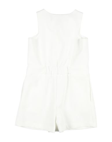 Kid Girl Playsuit White Size 12 Polyester, Elastane